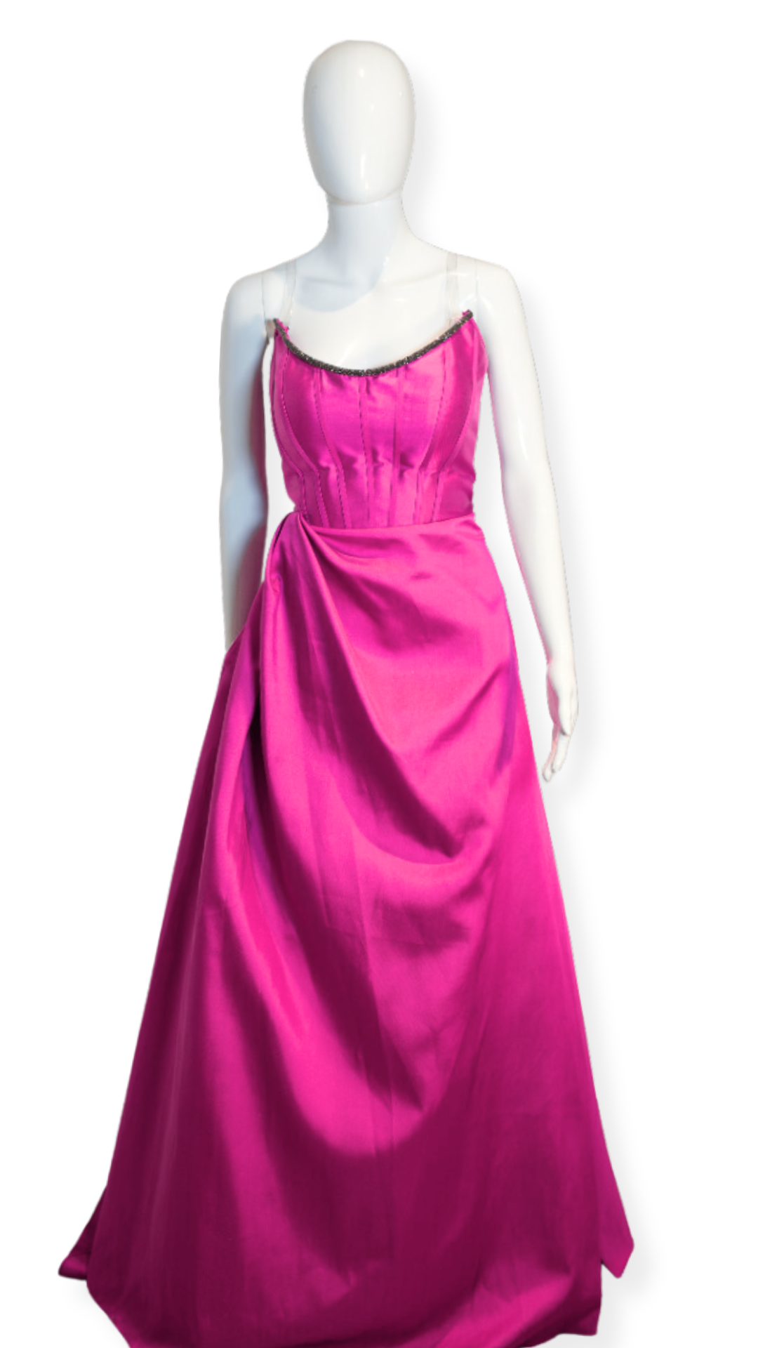 Pink Prom Elegant Corset Gown with Pockets | €10 per day