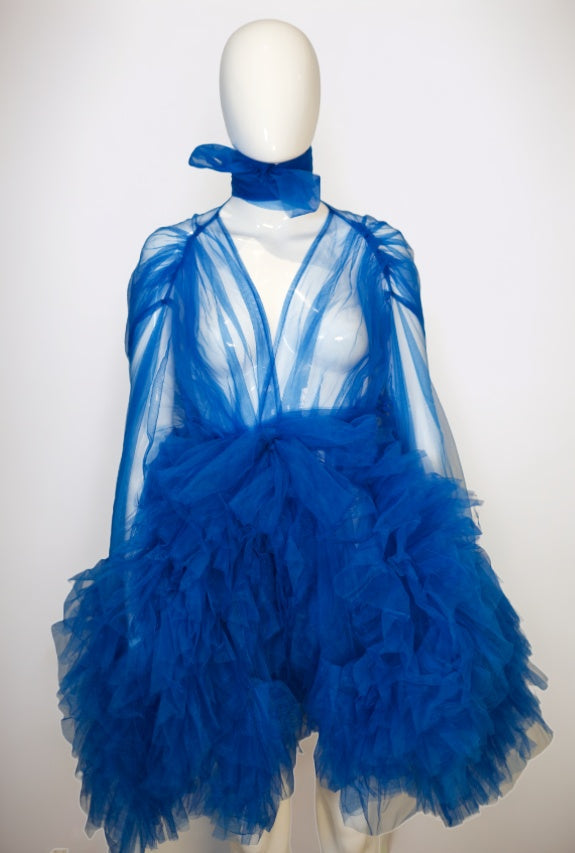 Blue Ruffled Robe | €10 per day