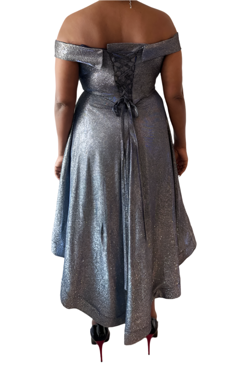 Blue Sparkly Corseted Dress | €10 per day