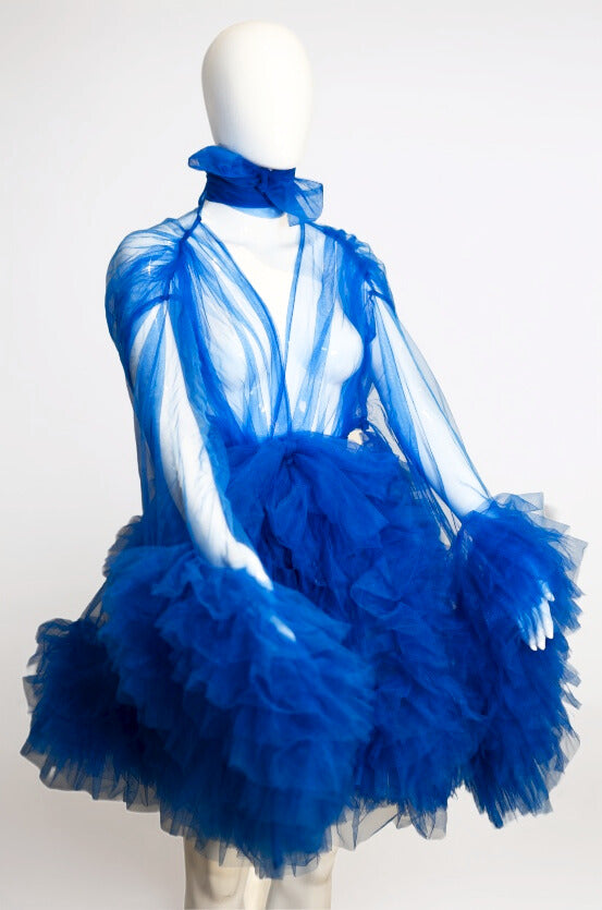 Blue Ruffled Robe | €10 per day